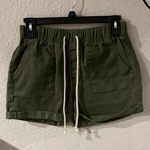 No Boundaries High Waist Dark Green Women's Shorts